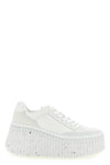 the chloe nama leather sneakers are distinguished by a bold model defined by a s
