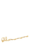 chloé iconic pendant earrings in vintage gold brass