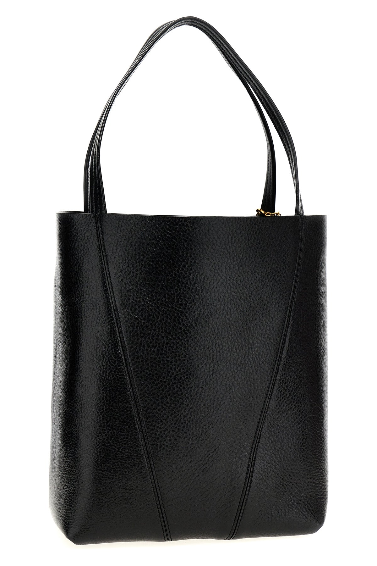chloé spin shoulder bag in grainy leather