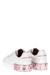 dolce & gabbana portofino lace-up calfskin leather sneakers