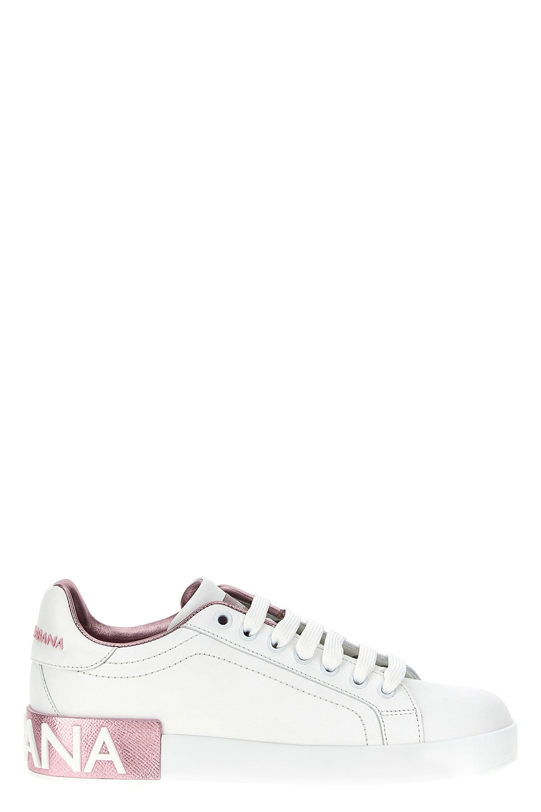 DOLCE &amp; GABBANA 36.5 dolce &amp; gabbana portofino lace-up calfskin leather sneakers