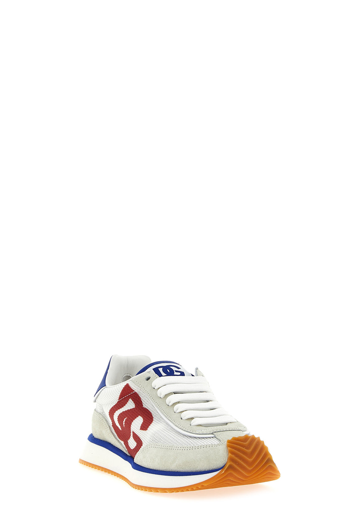 DOLCE &amp; GABBANA 35 dg cushion sneakers in suede and mesh fabric