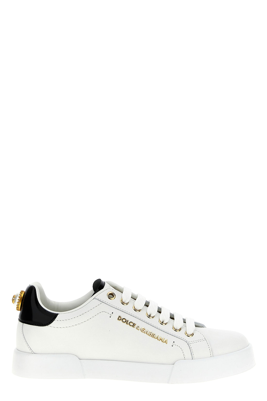 DOLCE &amp; GABBANA 36.5 portofino sneakers in napped calf leather