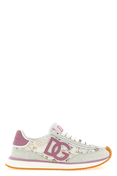 dg cushion lace and suede sneakers