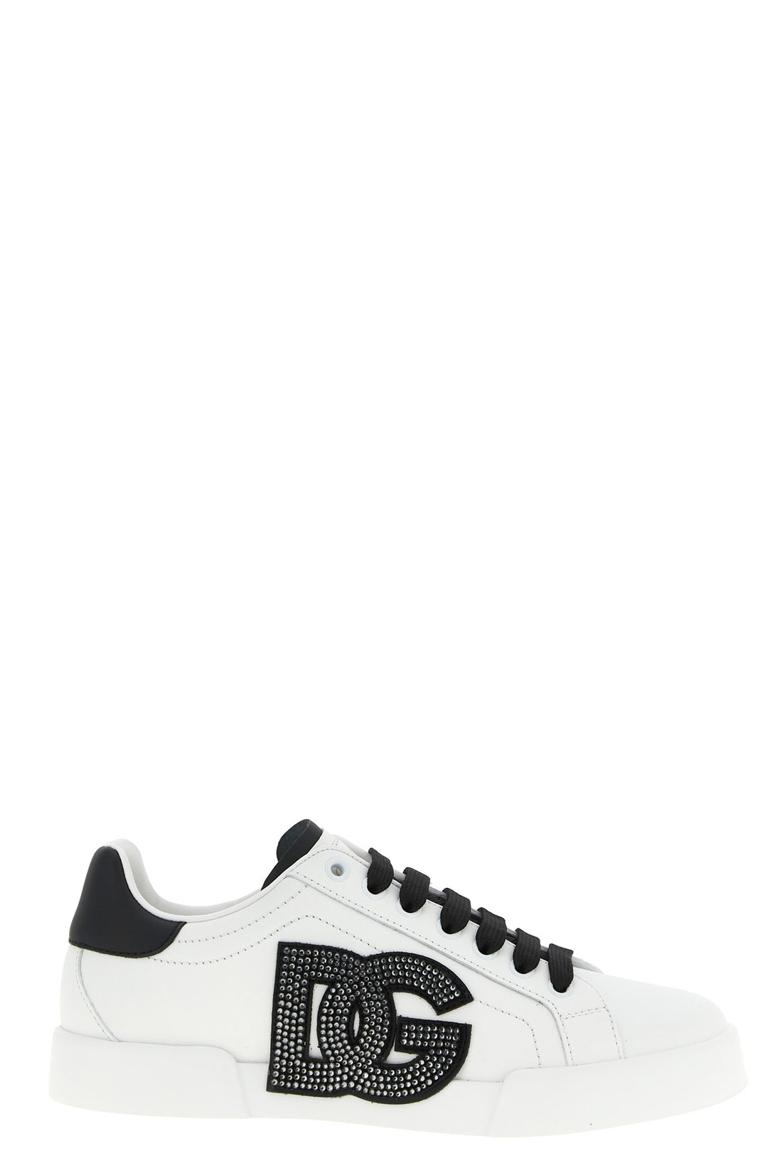 DOLCE &amp; GABBANA 39.5 portofino light strobel leather sneakers