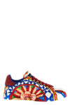 the dolce&gabbana portofino low sneaker in cotton canvas stands out for its li