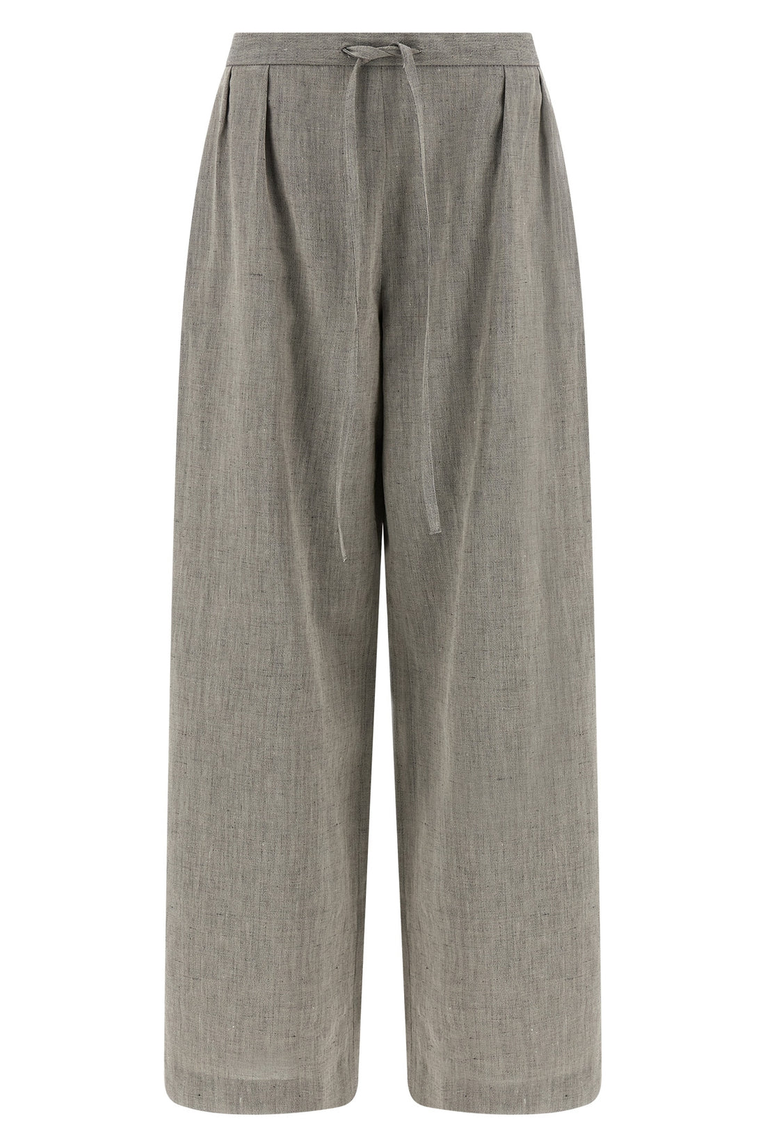 LOULOU DE SAISON 34 clark pants in linen and cotton blend mélange