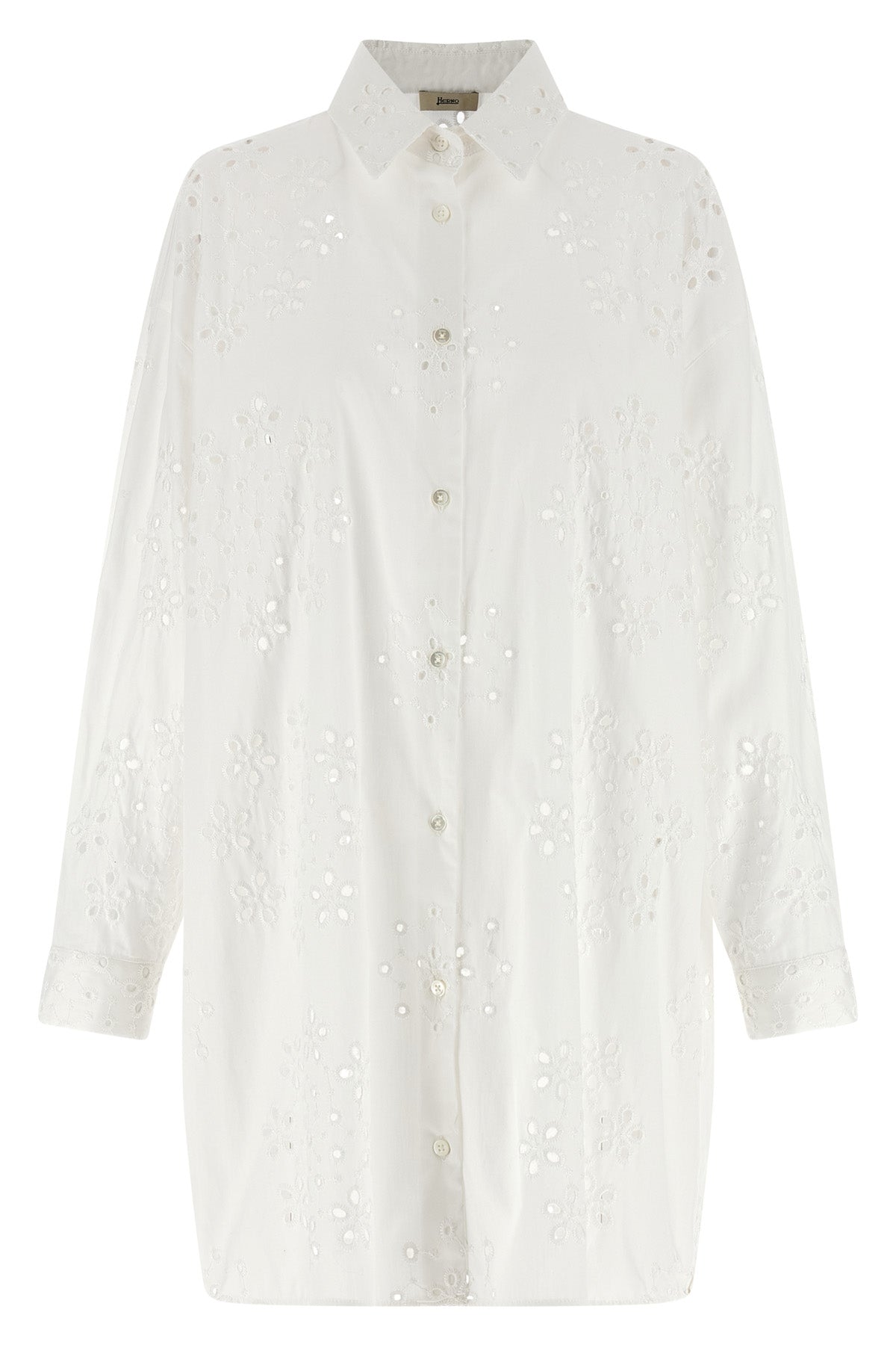 broderie anglaise sangallo cotton shirt