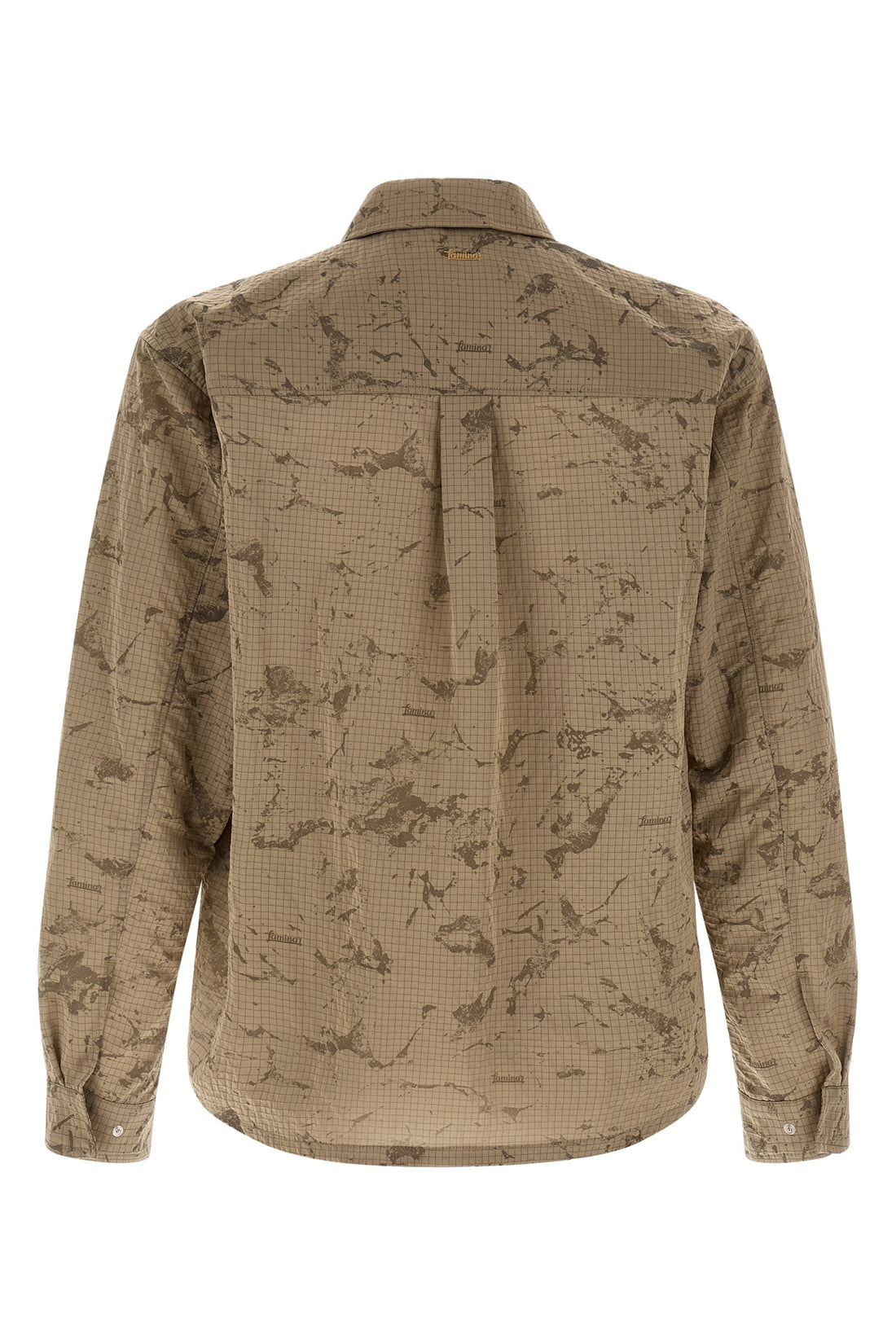 LAMINAR L camouflage patterned ripstop overshirt