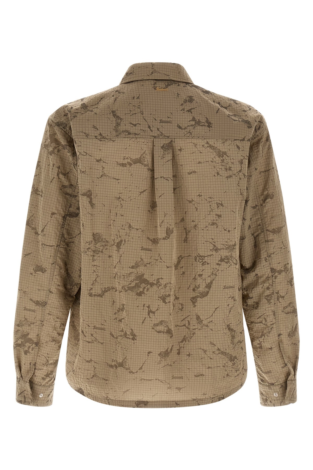 camouflage patterned ripstop overshirt