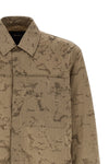 camouflage patterned ripstop overshirt