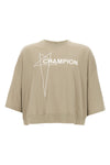 champion x rick owens light cotton cropped t-shirt