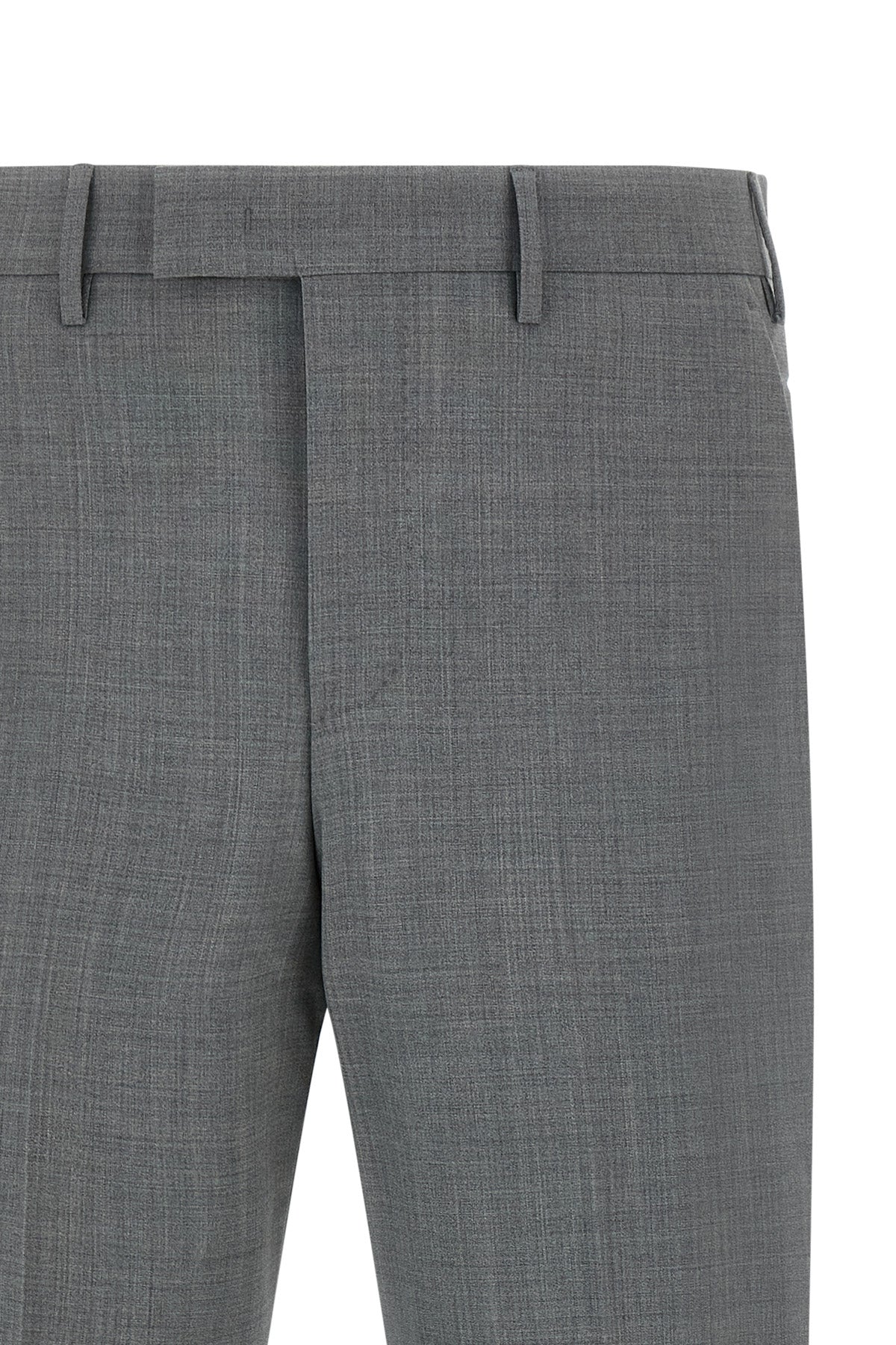 master mélange stretch wool trousers