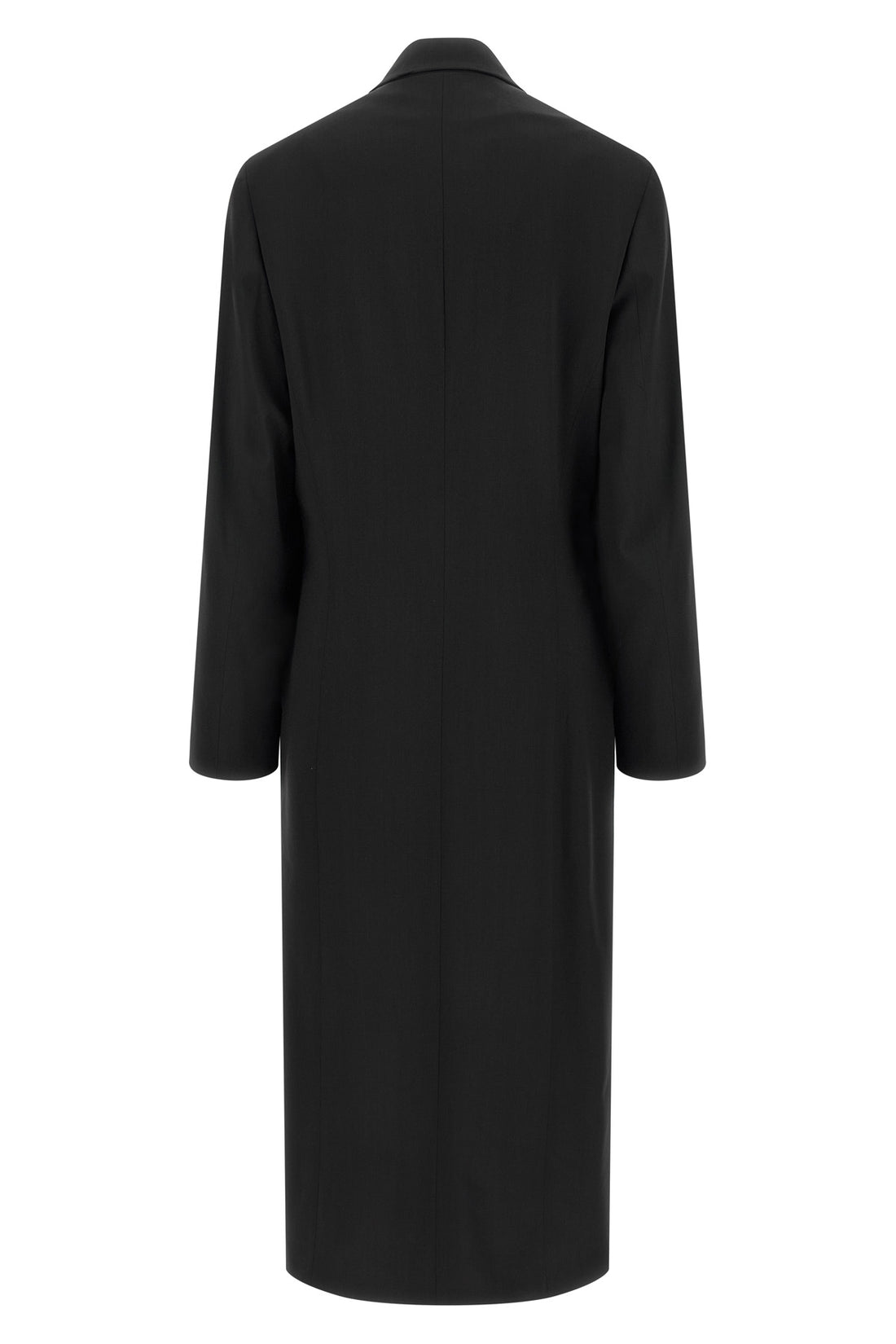 LEMAIRE 34 long coat in wool crêpe