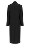 long coat in wool crêpe