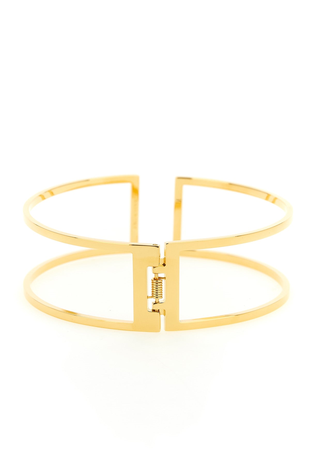 cut-out metal rigid necklace