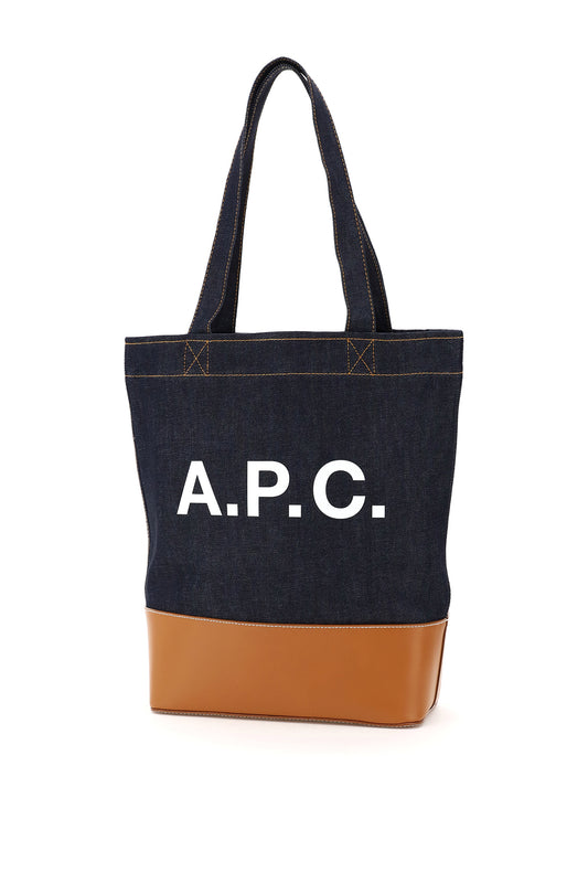 axel denim tote bag