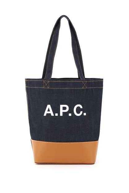 axel small denim tote bag