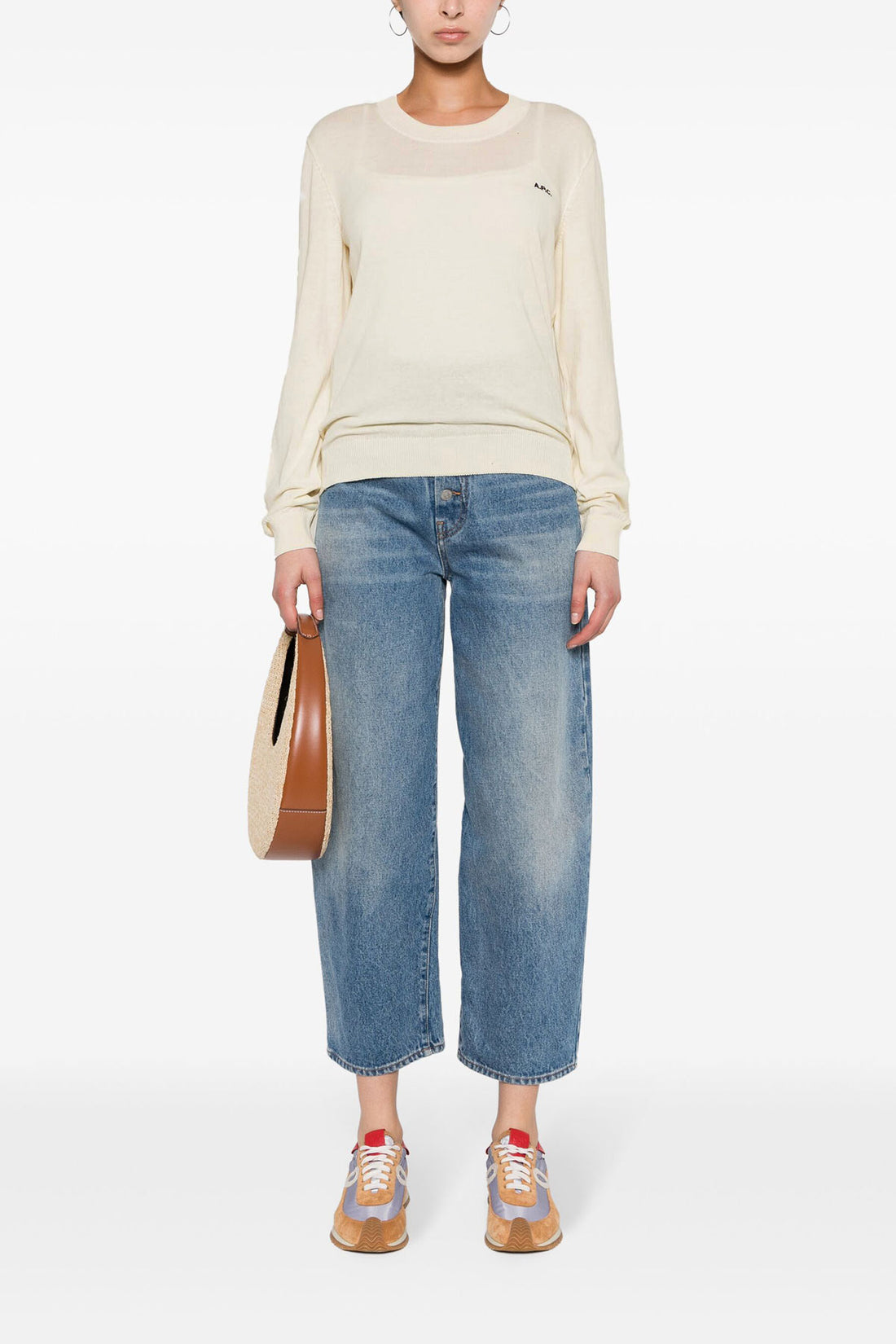 A.P.C. L victoria cotton crew neck sweater