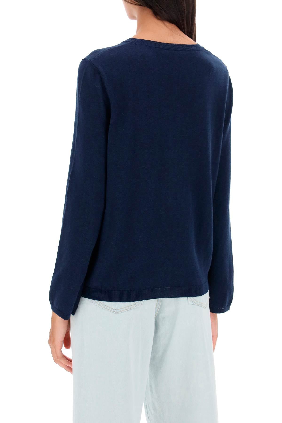 'albane' crew-neck cotton sweater