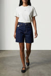 boxy micro logo cotton t-shirt
