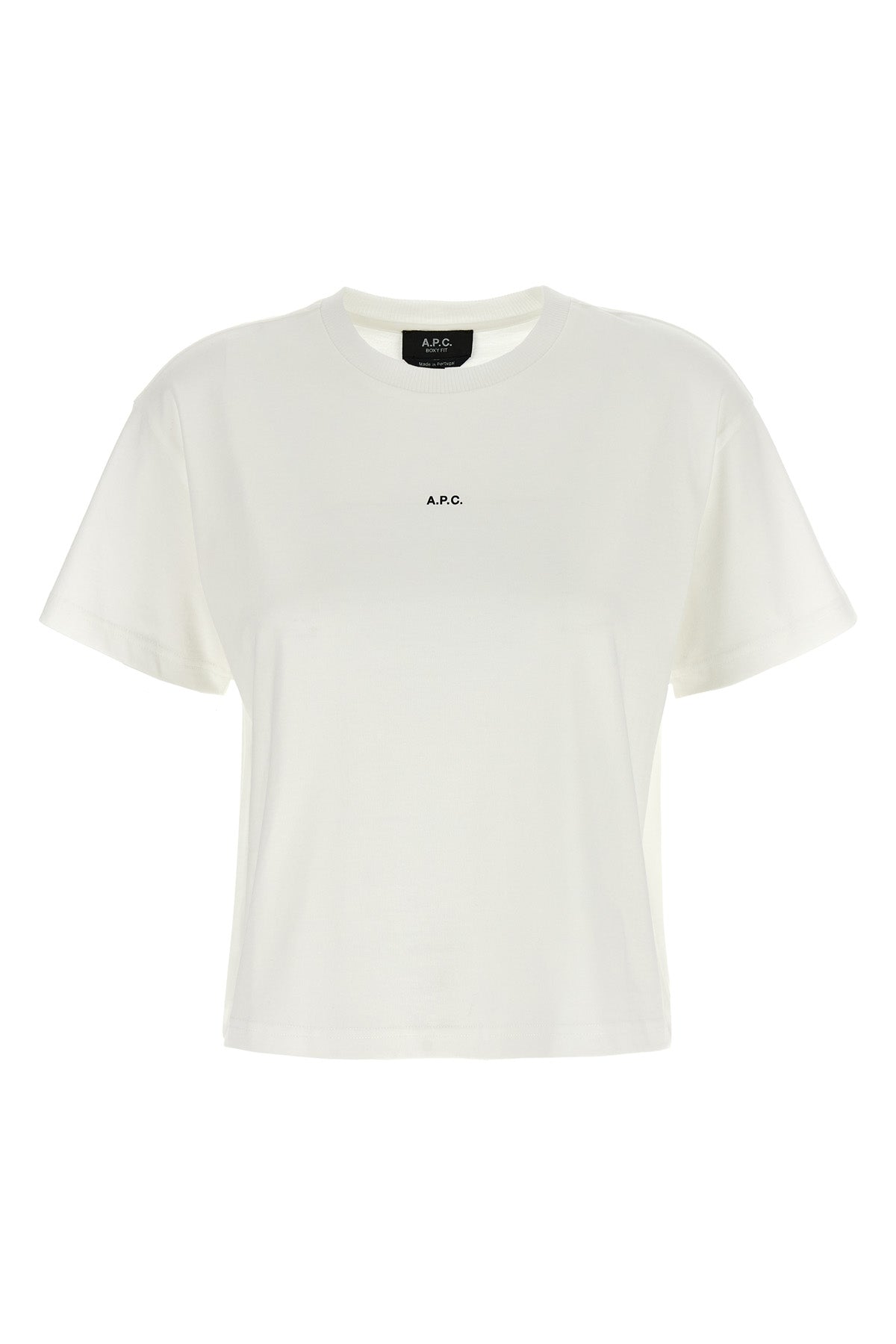 boxy micro logo cotton t-shirt
