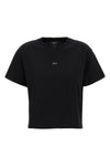boxy micro logo cotton t-shirt