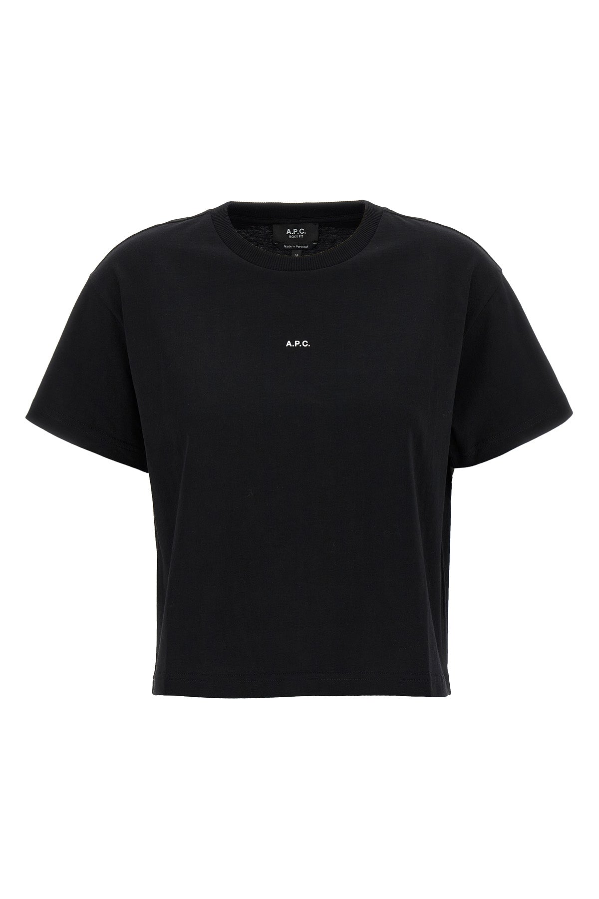 boxy micro logo cotton t-shirt