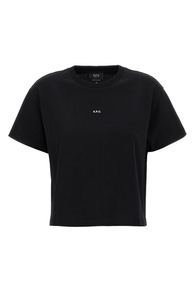 boxy micro logo cotton t-shirt