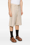 westland bermuda shorts in garment-dyed cotton denim