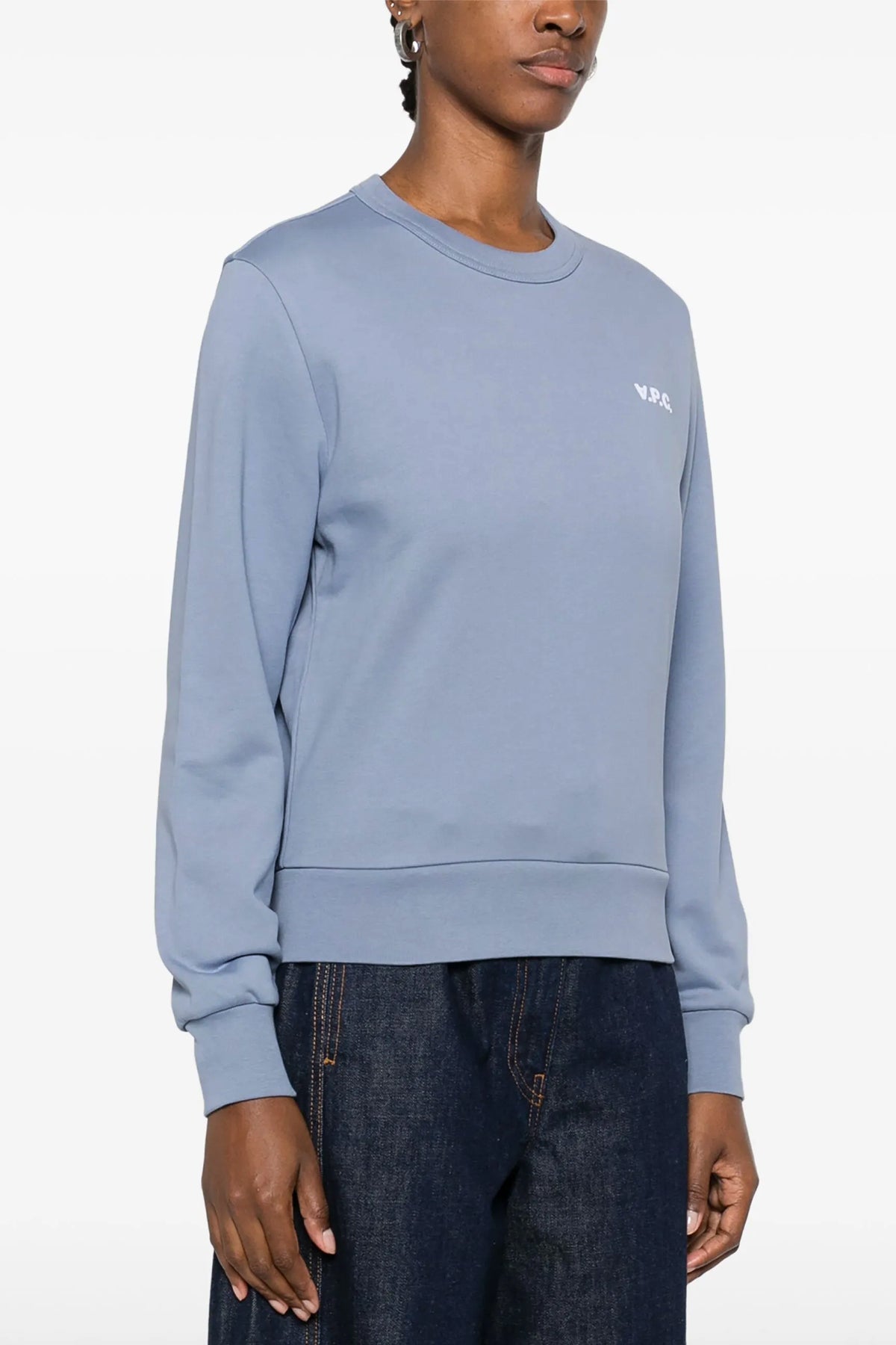boxy petit vpc sweatshirt in brushed cotton