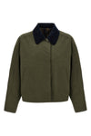 short becca jacket in waterproof cotton canvas