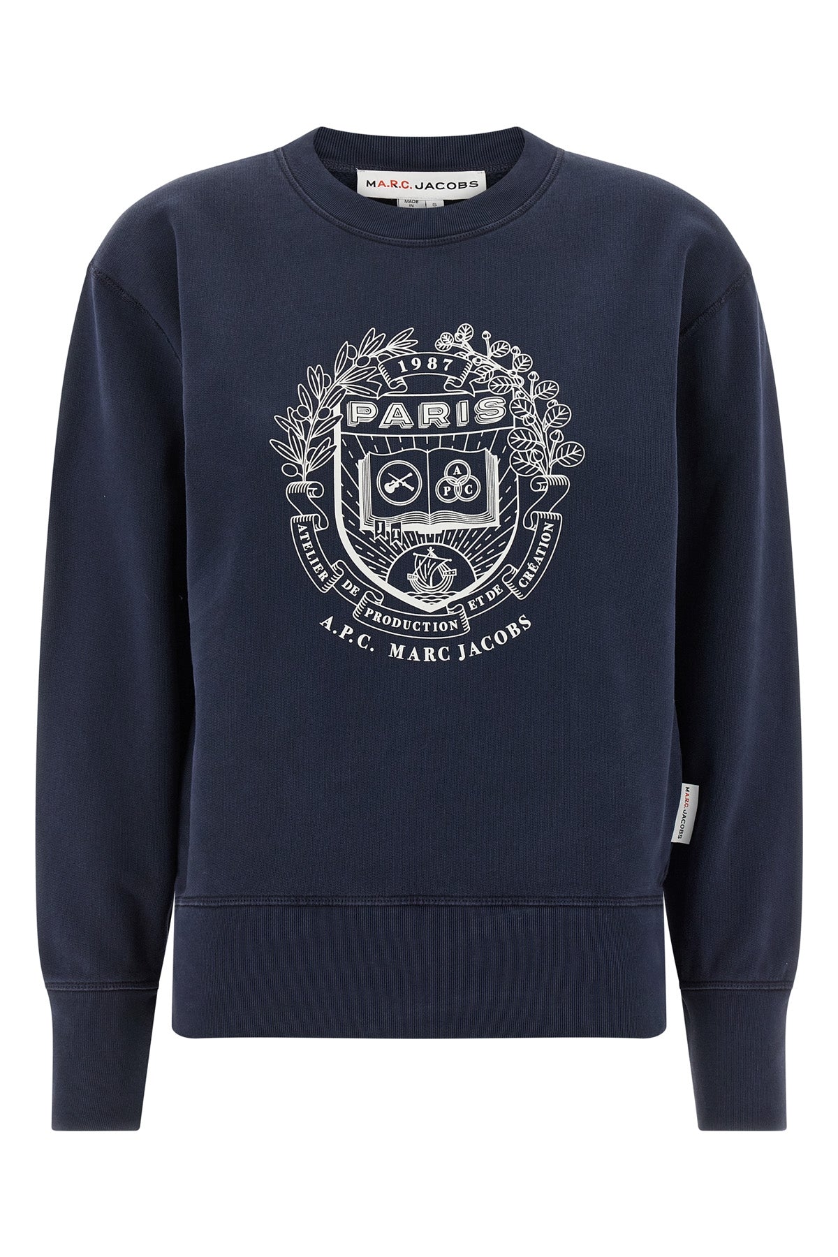 paris apc capsule sweatshirt for marc jacobs in lightly fleece cotton