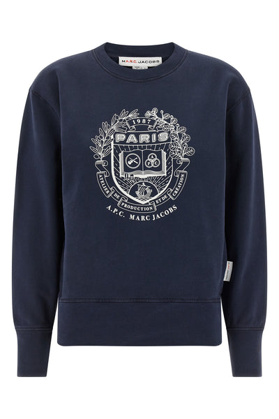 paris apc capsule sweatshirt for marc jacobs in lightly fleece cotton