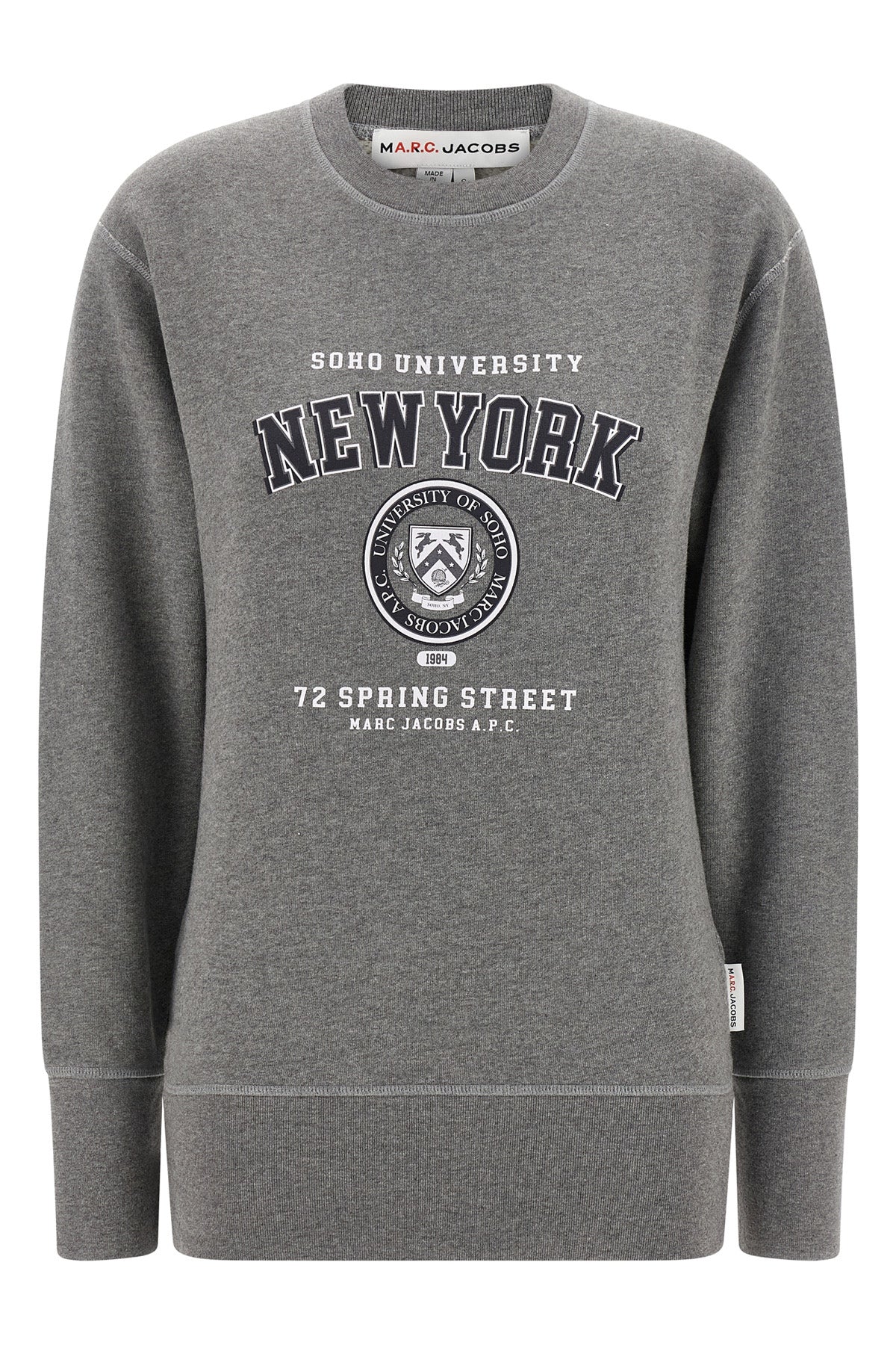 ny apc capsule sweatshirt for marc jacobs in mélange cotton