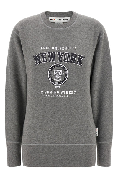 ny apc capsule sweatshirt for marc jacobs in mélange cotton