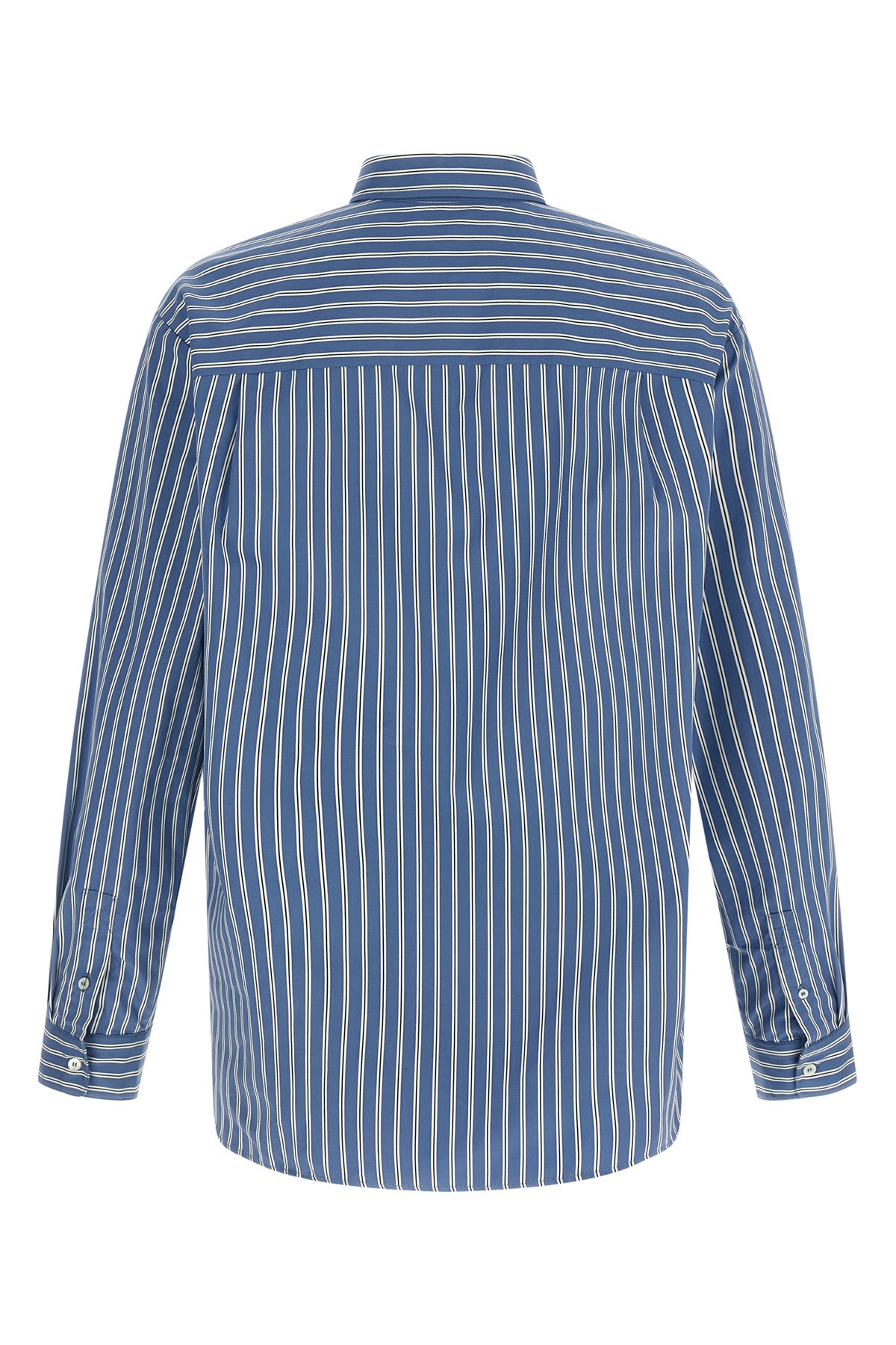 malo shirt in striped cotton poplin