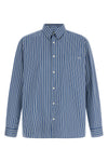 malo shirt in striped cotton poplin