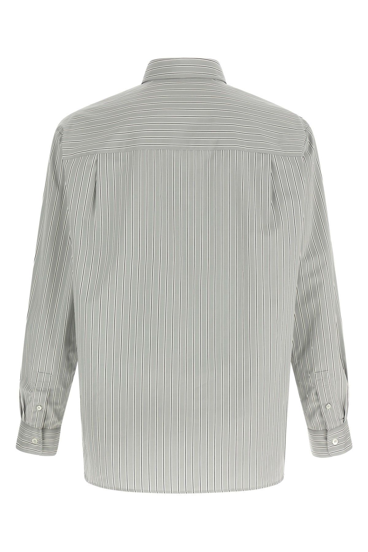 malo shirt in striped cotton poplin