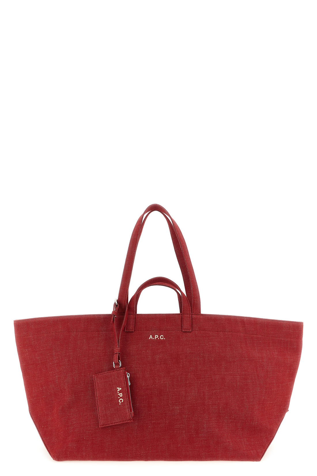 A.P.C. OS large le drummer toile cotton canvas shopping bag