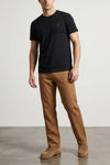 arno jeans in garment-dyed cotton twill