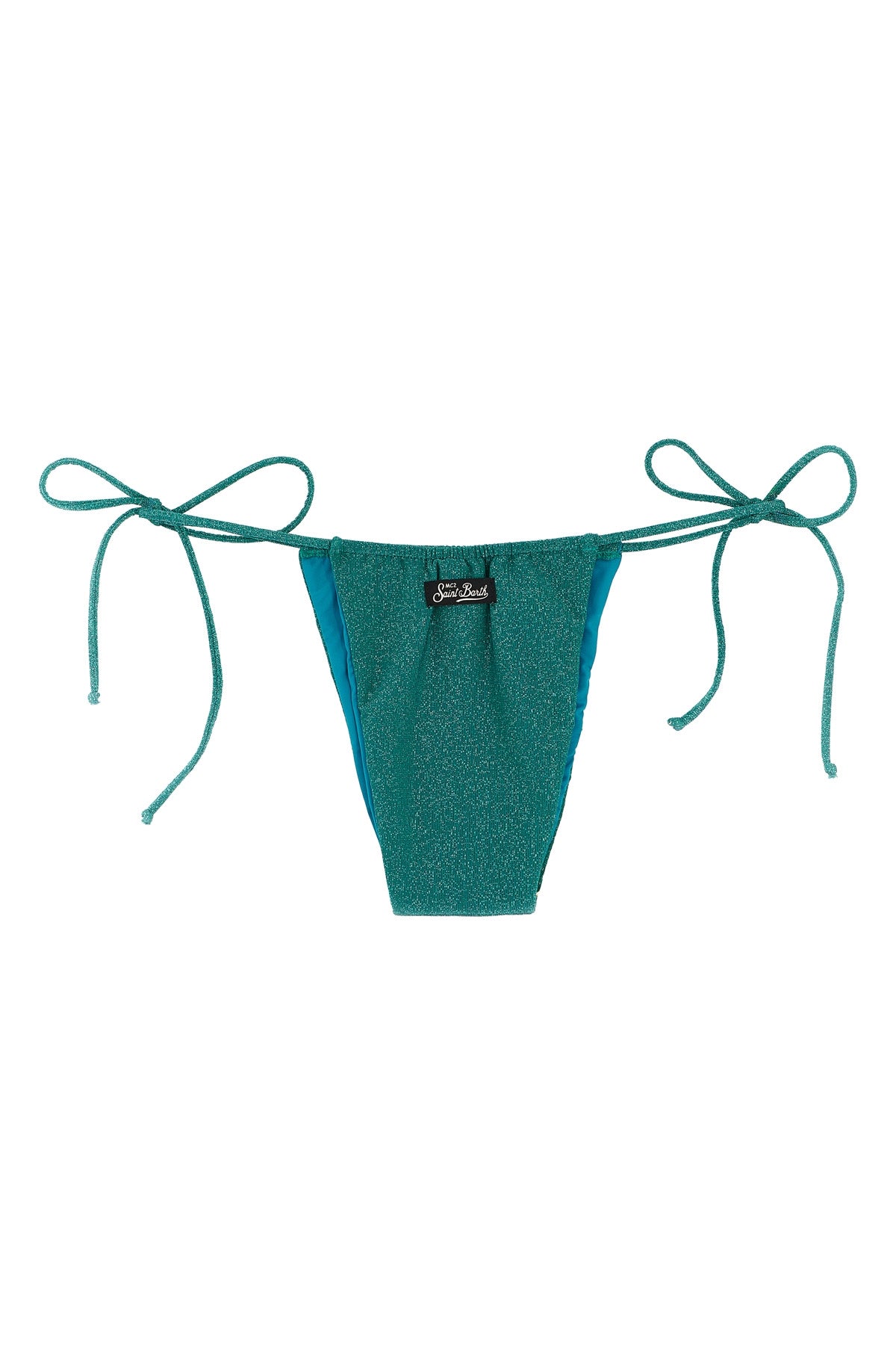 colin bikini bottoms in stretch lurex fabric