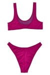 coolio shiny fabric bikini