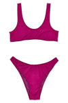 coolio shiny fabric bikini