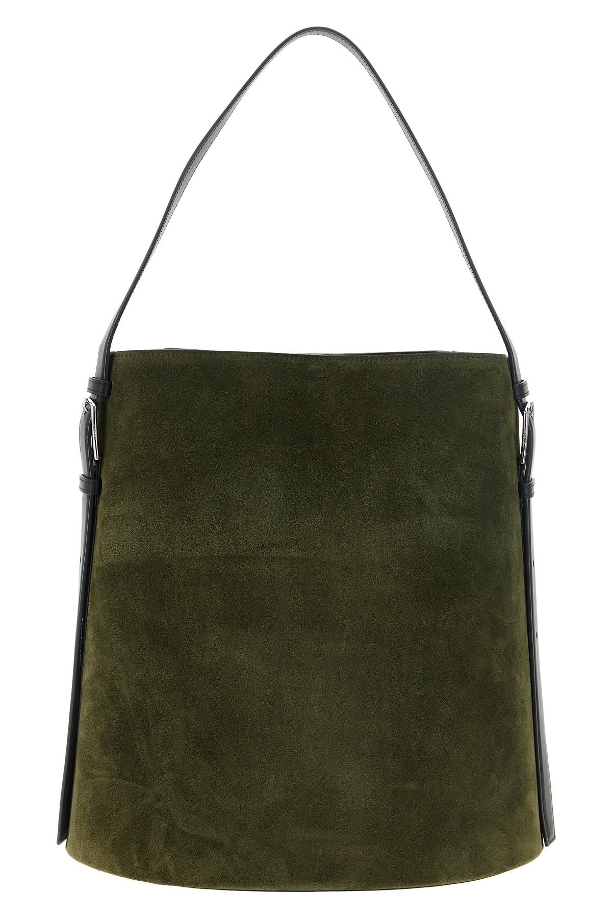 the ergonomic tote bag by coperni is distinguished by an asymmetrical silhouet
