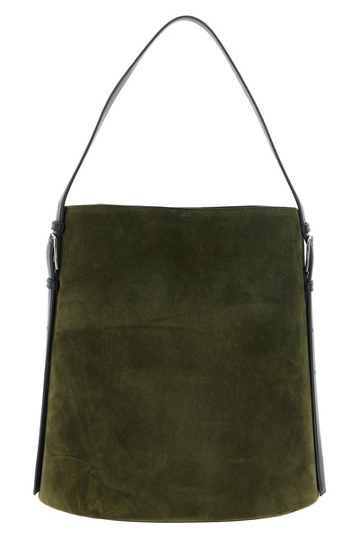 the ergonomic tote bag by coperni is distinguished by an asymmetrical silhouet