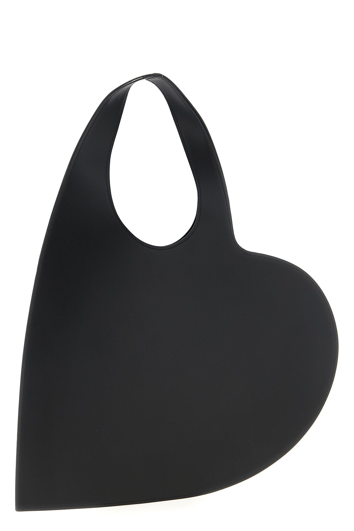 heart heart-shaped leather shoulder bag