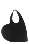 heart heart-shaped leather shoulder bag