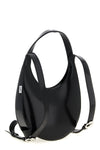 swipe shiny smooth leather backpack