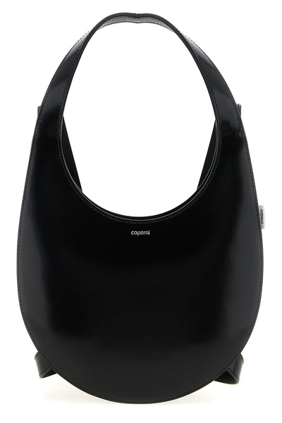 swipe shiny smooth leather backpack
